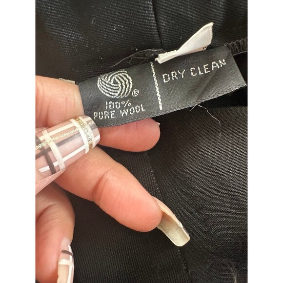 La Fata Milan New York Women's 100% Pure Wool Front Pleats Trouser Pants 8 - Picture 5 of 6